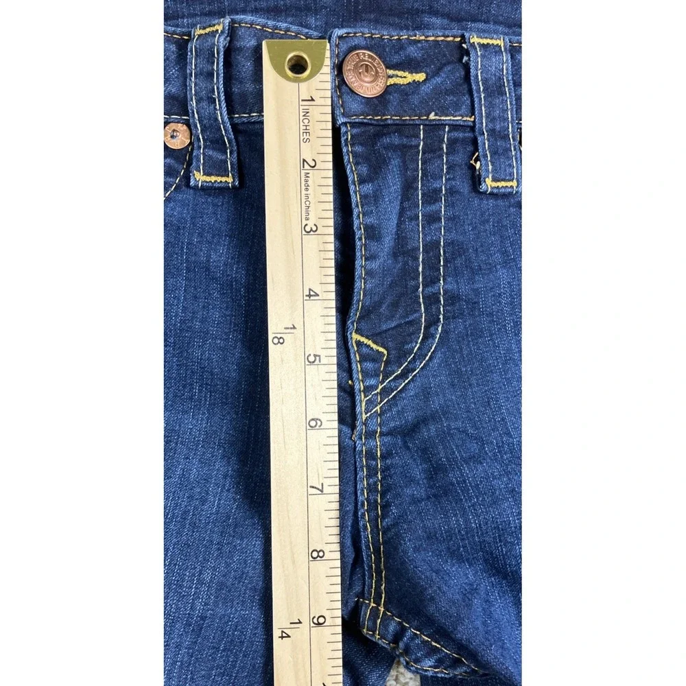 True Religion Serena Skinny Jeans Size 32 USA Made Dark Wash Stretch Fits 33x30